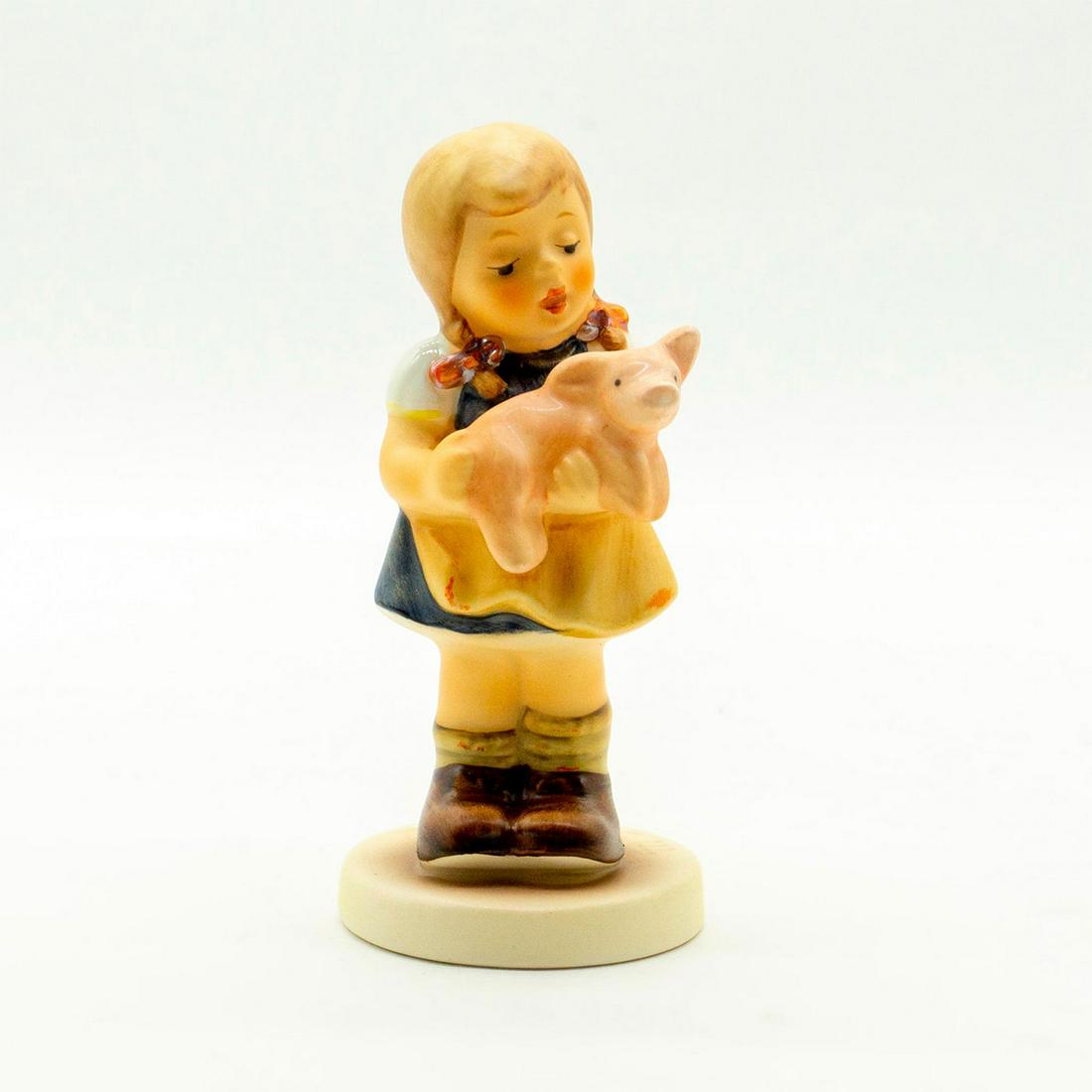 Pigtails 2052 - Goebel Hummel Figure: Matte porcelain, hand painted. Distributed in 1999 exclusively to Hummel Club members. 'M. I. Hummel' inscribed on base. Goebel backstamp. Good condition. #goebel #hummel #figurine #vintage Issued: 19