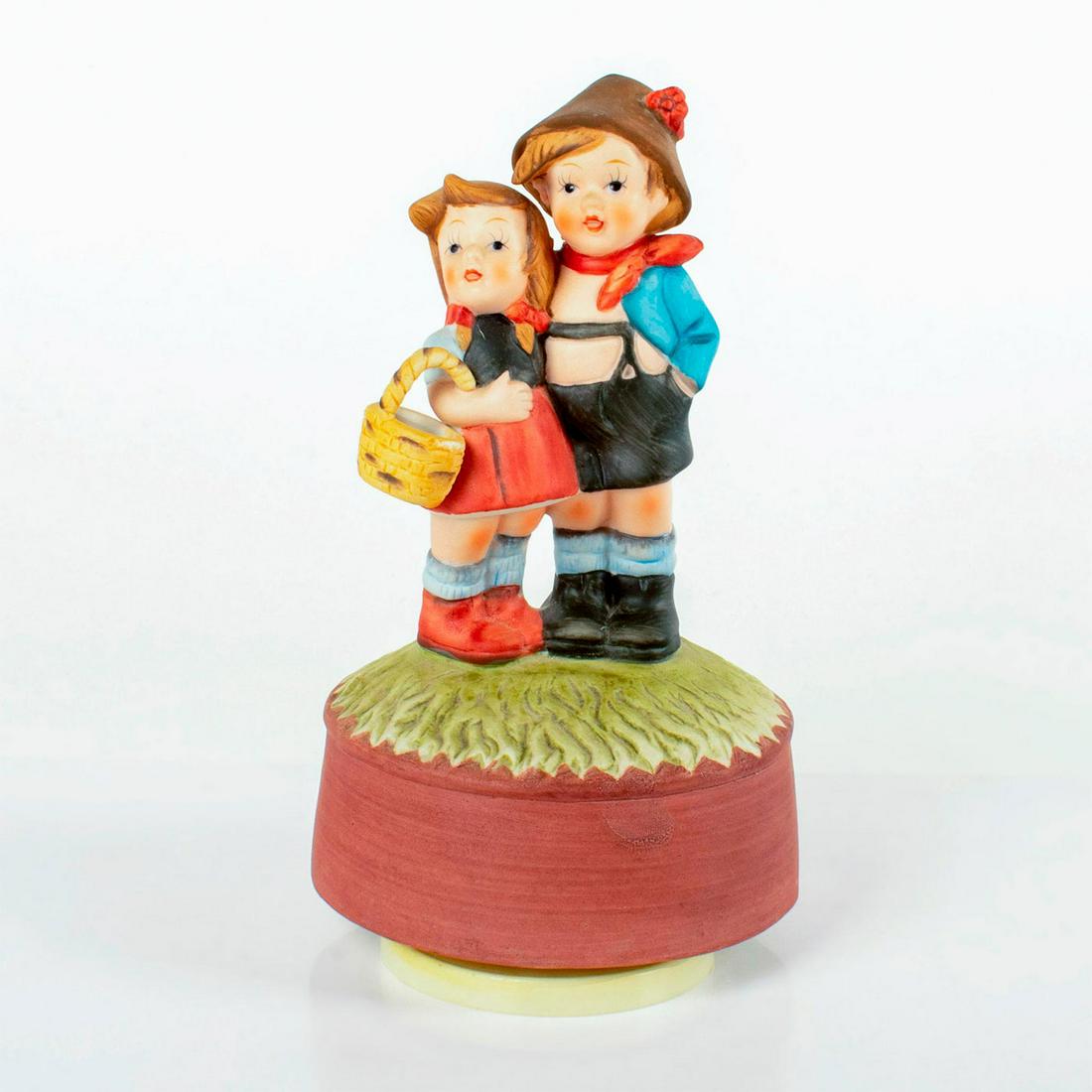 Style of Hummel Musical Figurine, Boy and Girl Smiling (1 of 3)