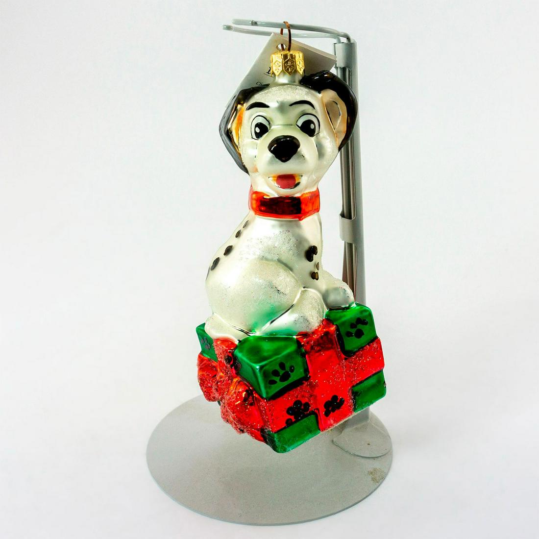 Christopher Radko Christmas Ornament, Disneyland Lucky: Produced exclusively for Disneyland. Colorful hand-painted glass ornament of the Dalmatian puppy from One Hundred and One Dalmatians. Comes with original box. Includes original tag. Minor color peelin