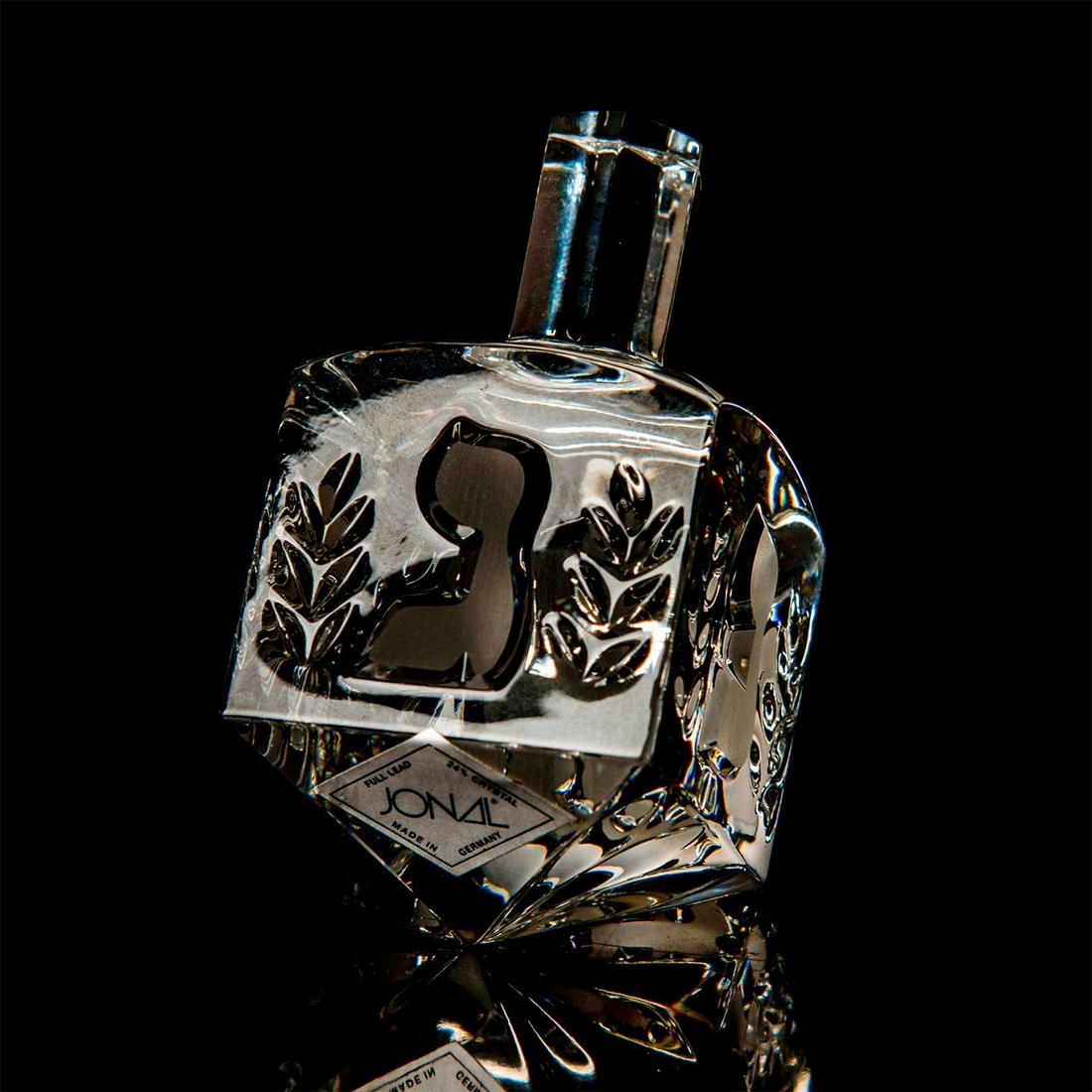 Vintage Jonal Etched Crystal Dreidel (1 of 12)