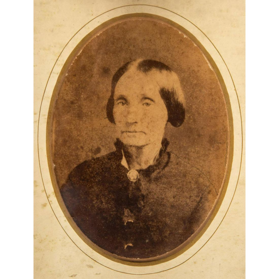 Framed 20th c. Photograph Portrait Print, Woman (1 of 6)