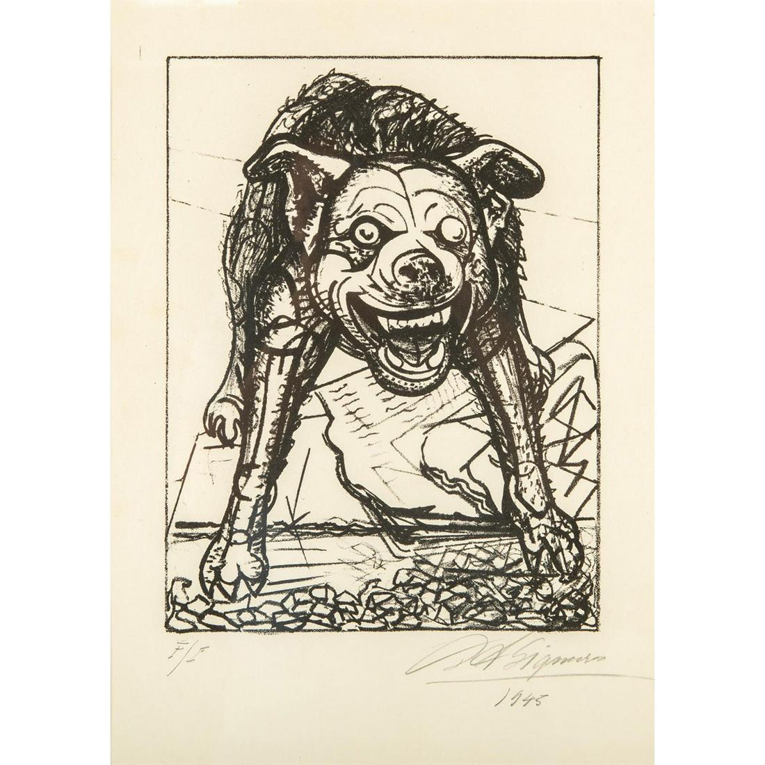 David A. Siqueiros (Mexican 1896-1974) Lithograph, (1 of 6)