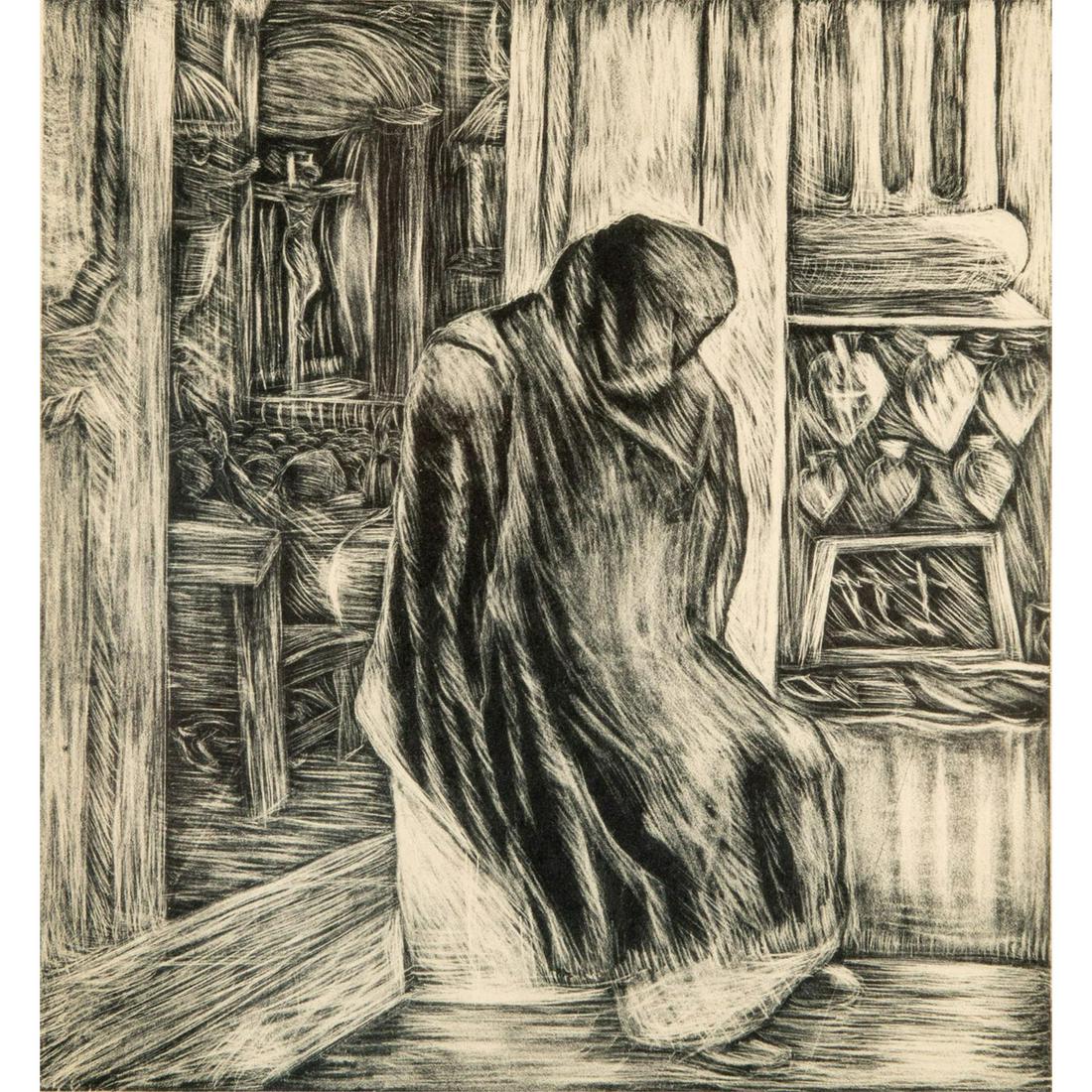 Francisco Mora (Mexican 1922-2002) Lithograph Linocut (1 of 7)