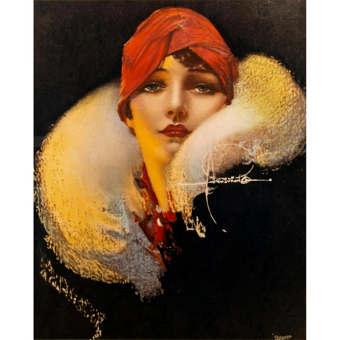 Framed Rolf Armstrong Art Deco Print (1 of 4)