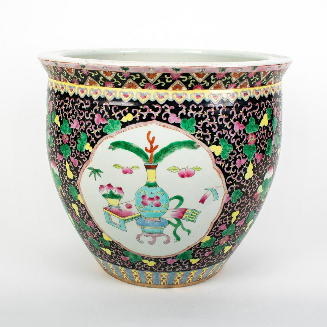 Large Asian Planter With Koi Fish (1 of 4)