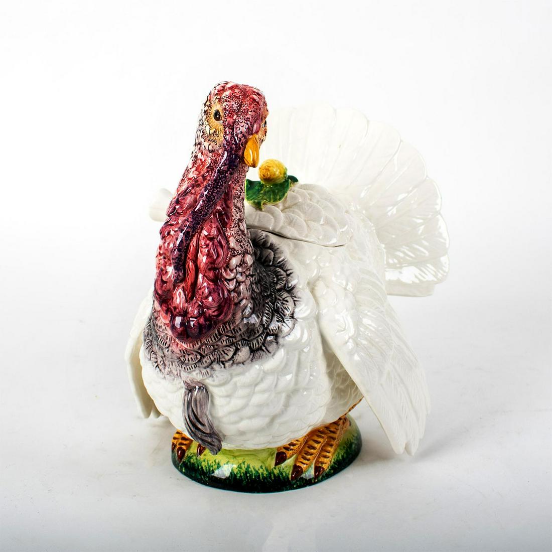 Italian Ceramic Turkey Tureen with Cover and Ladle (1 of 5)