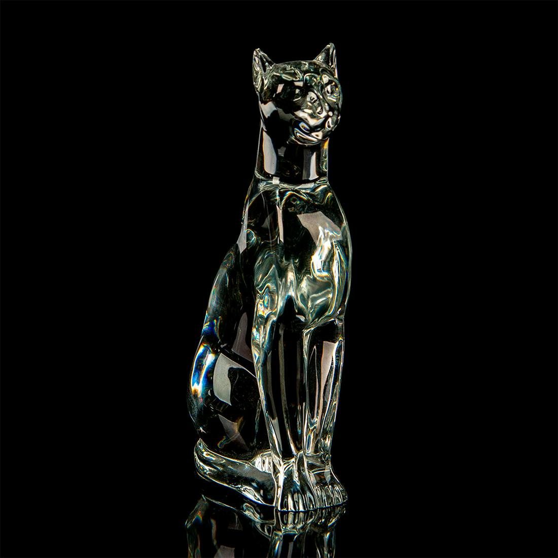 Baccarat Crystal Animal Figurine, Egyptian Cat (1 of 12)