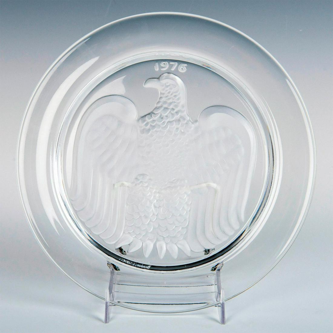 Lalique Crystal Plate, American Eagle, 1976 (1 of 7)