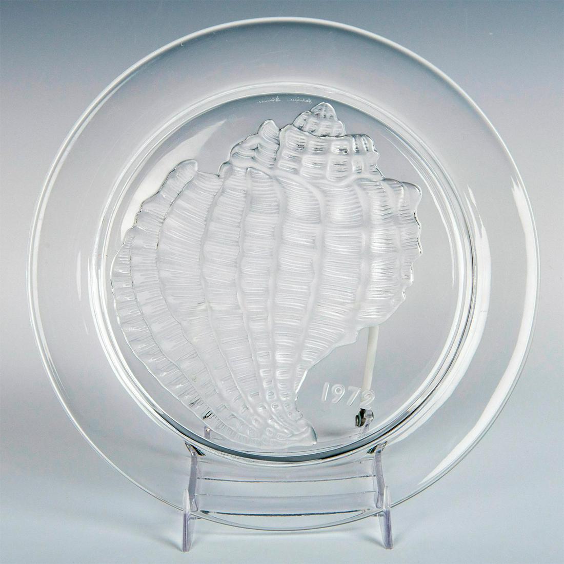 Lalique Crystal Plate, Conch Shell, 1972 (1 of 7)
