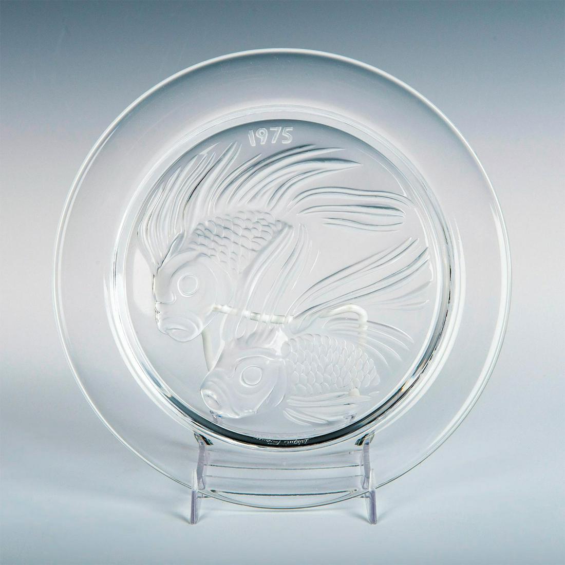 Lalique Crystal Plate, Fish Duo, 1975 (1 of 6)