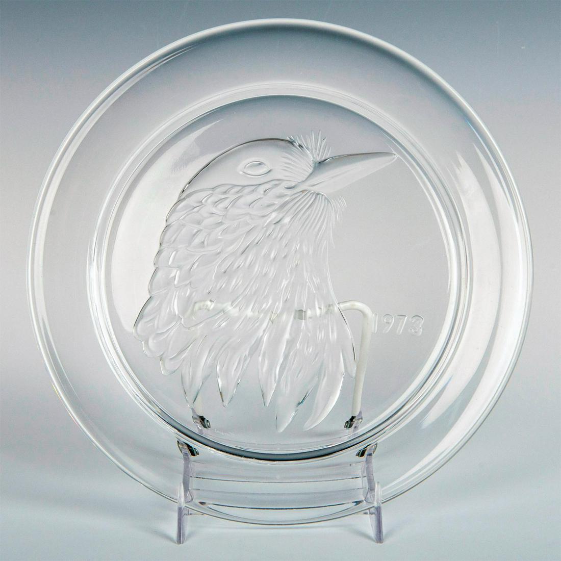 Lalique Crystal Plate, Jayling Bird, 1973 (1 of 6)