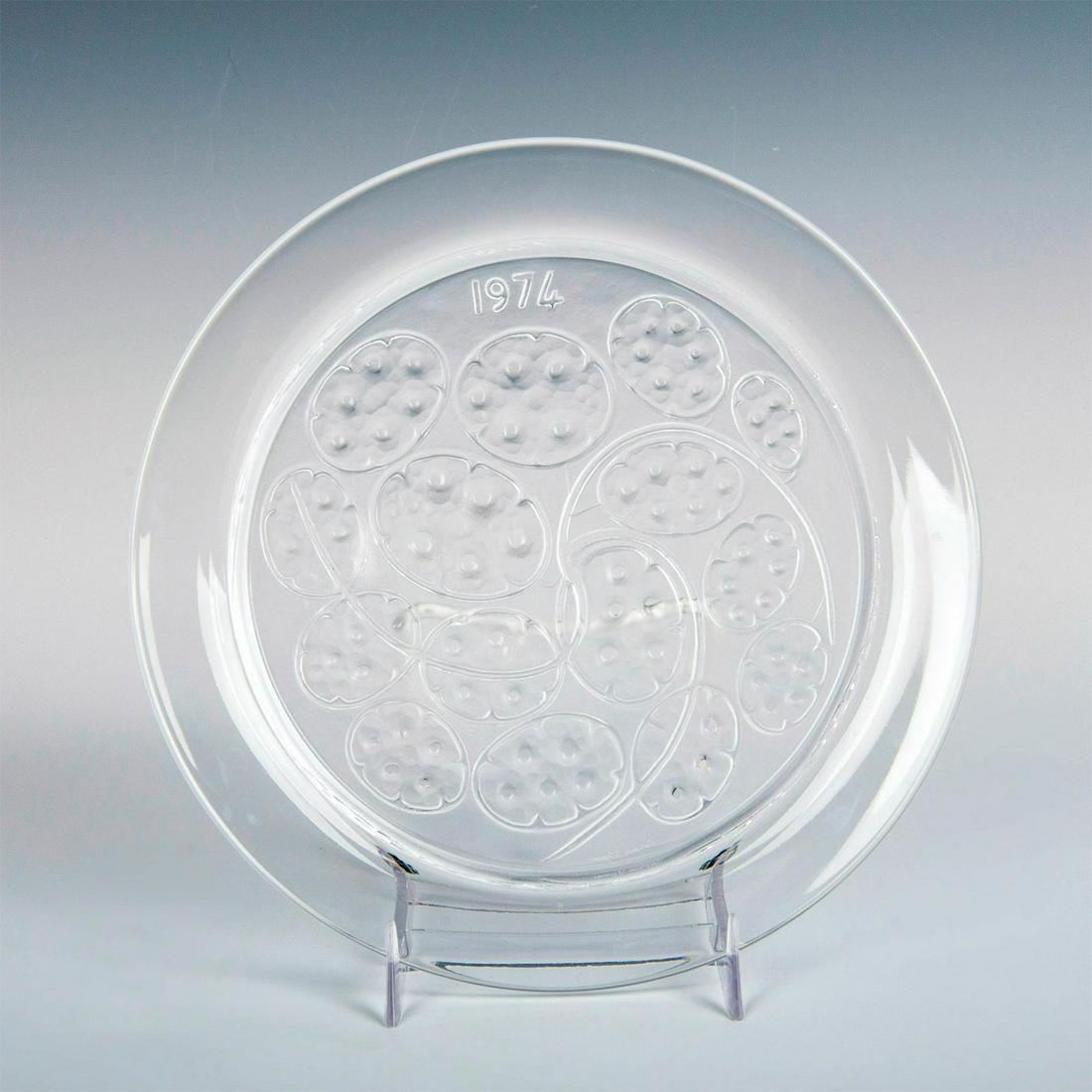 Lalique Crystal Plate, Silver Pennies, 1974 (1 of 6)
