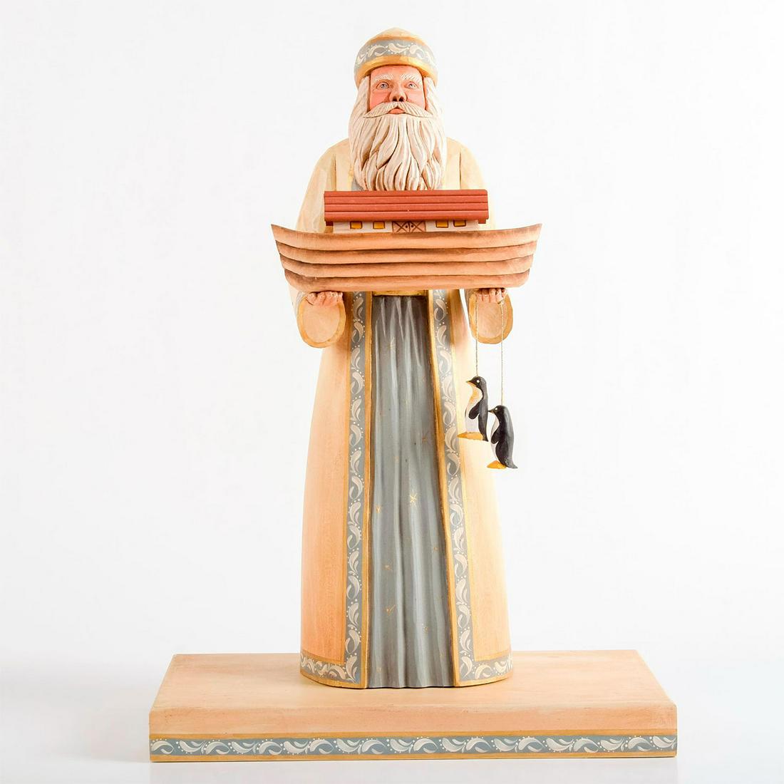 Dick and Nancy Moore, Wood Carved Santa Claus Figure (1 of 4)