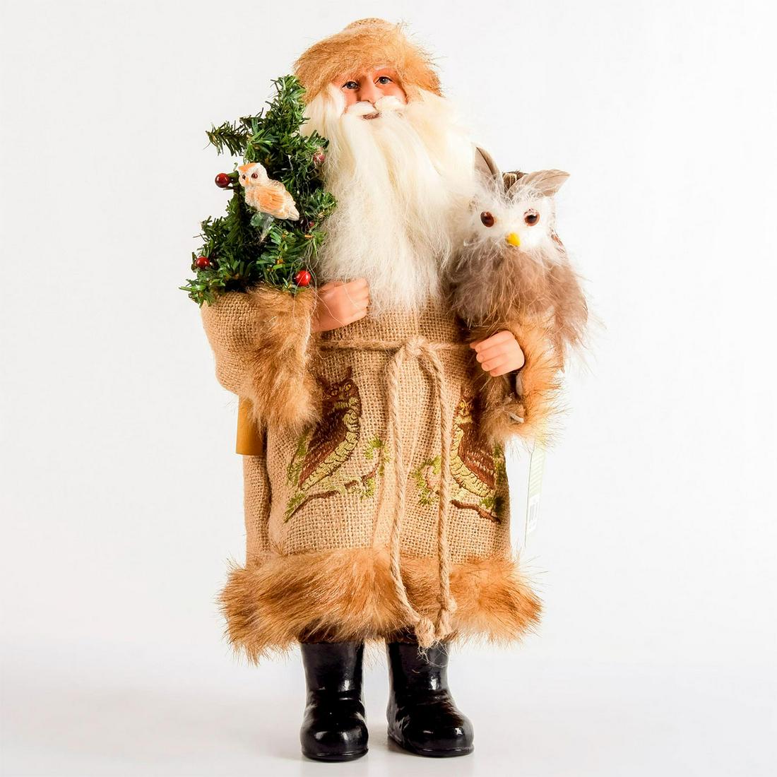 Santa's Workshop Doll, Night Watchman Santa & Owl (1 of 5)
