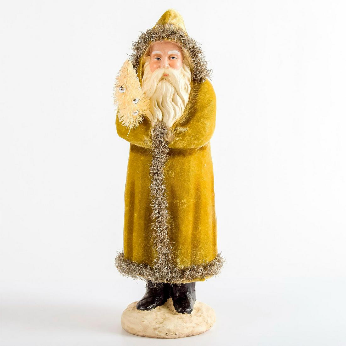 Ragon House Moss Green Velvet Belsnickle Santa Figurine (1 of 4)