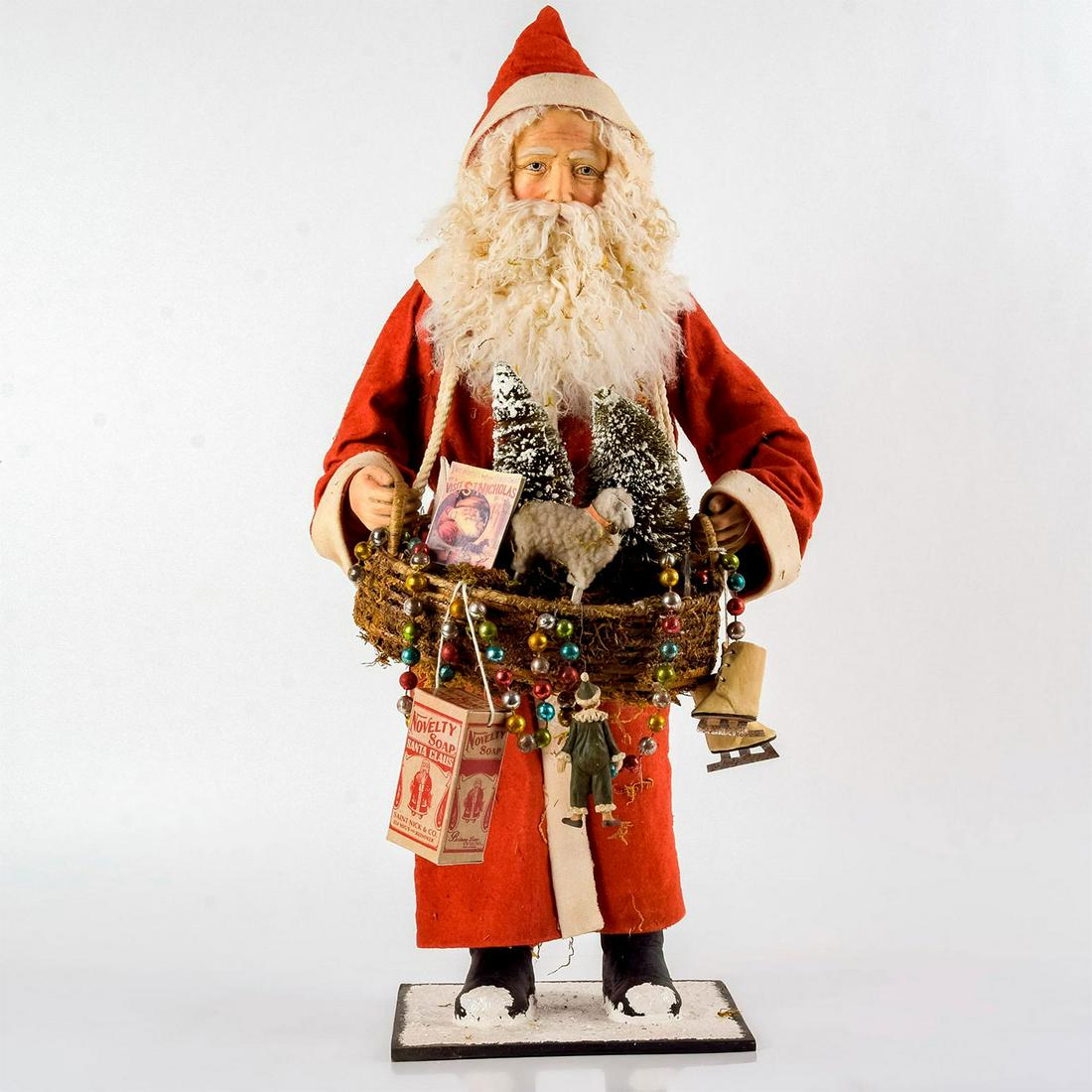 Bethany Lowe Designs Figurine, Father Christmas Peddler (1 of 5)