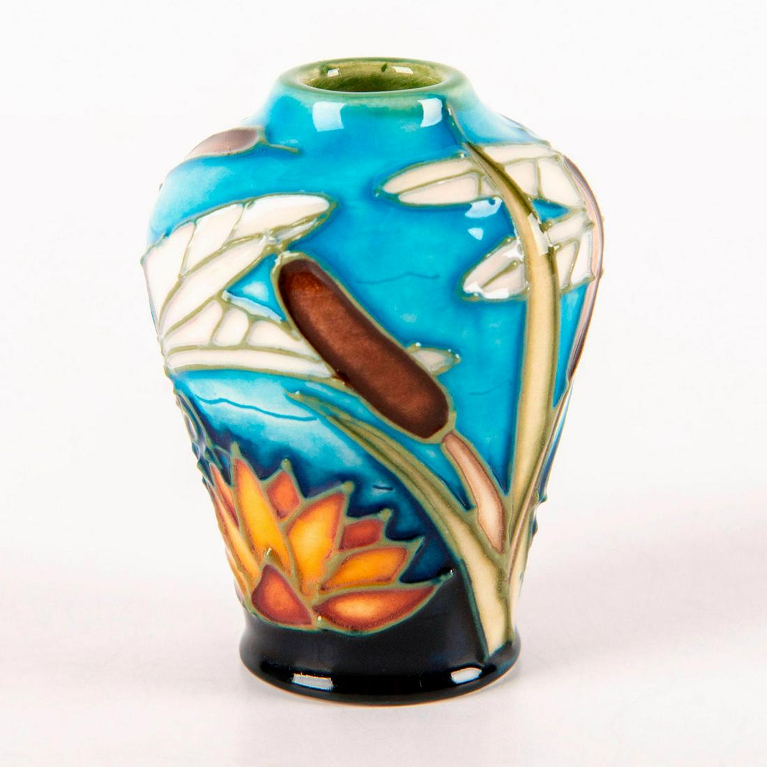 Moorcroft Pottery Miniature Vase, Dragonfly (1 of 5)
