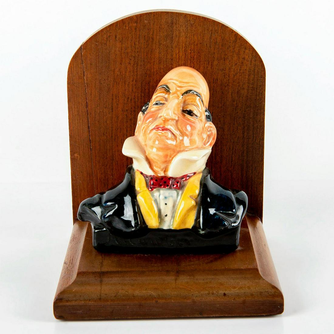 Royal Doulton Bookend Ceramic Character Bust, Mr. (1 of 5)