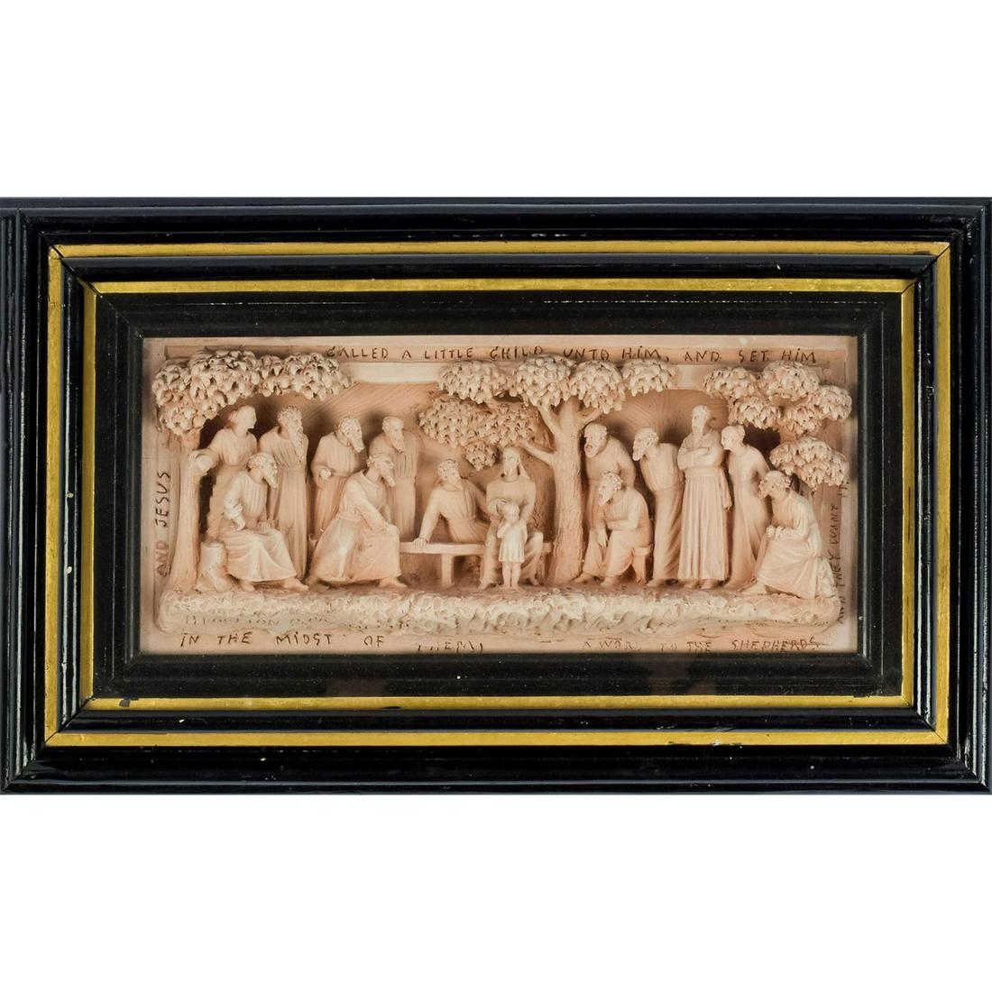 George Tinworth Terracotta Plaque, A Word to the (1 of 4)