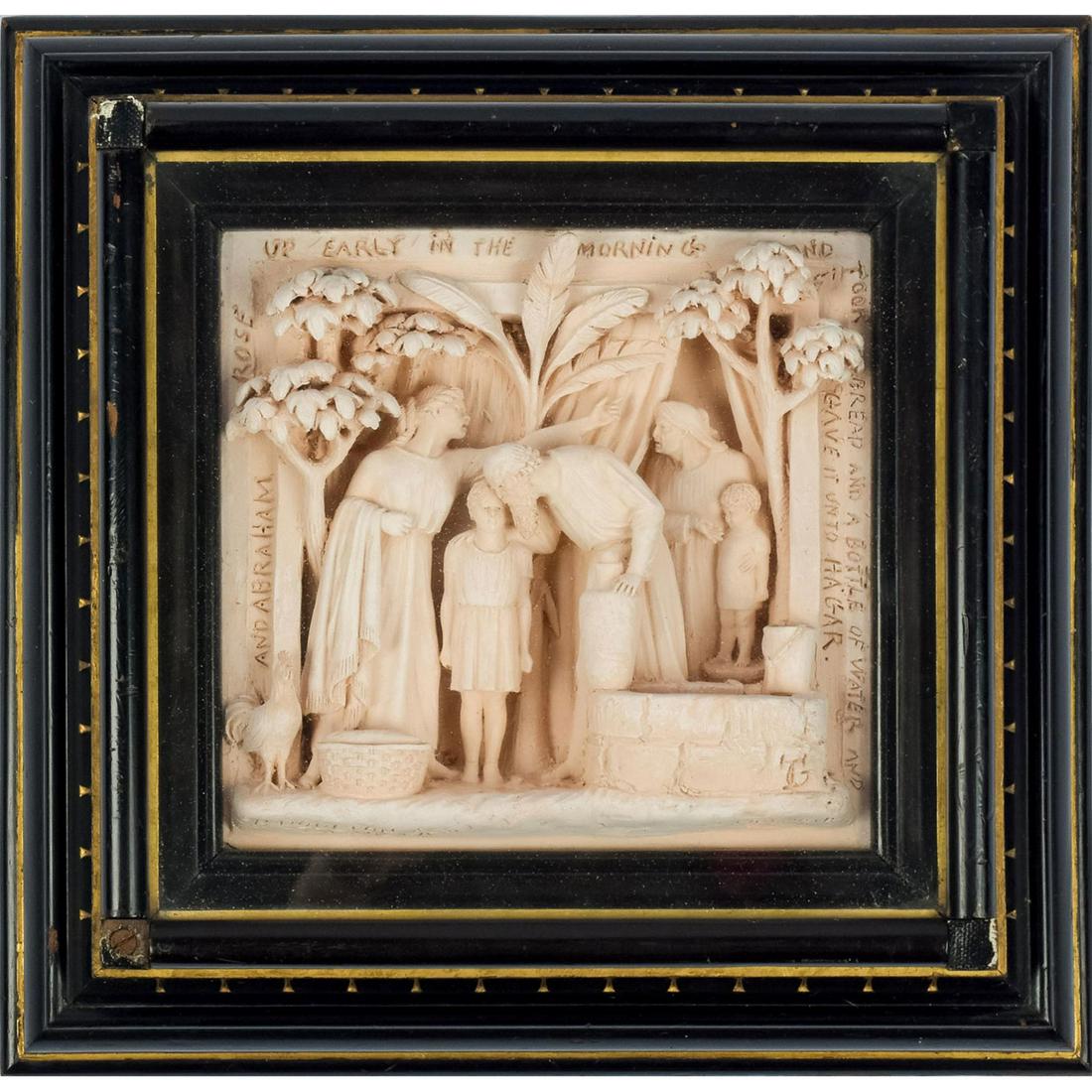 George Tinworth Terracotta Plaque, Abraham Sending Away (1 of 5)