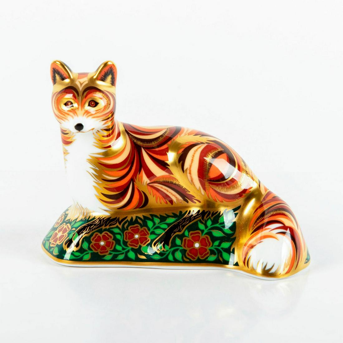 Royal Crown Derby Figural Paperweight, Fox Cub MMV (1 of 3)