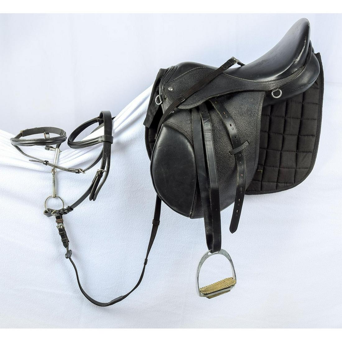 Vintage Black English Saddle Set (1 of 10)
