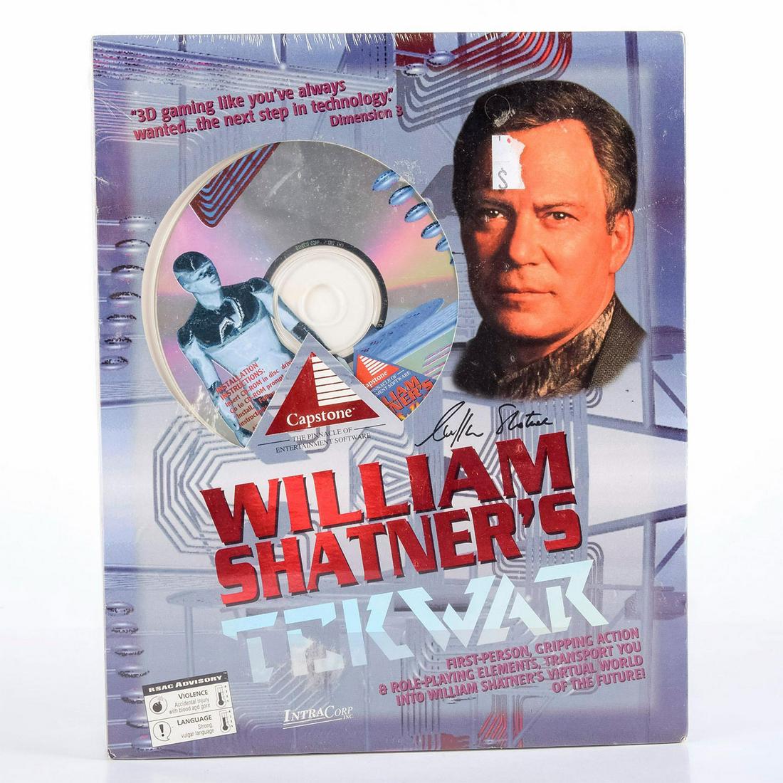 Vintage PC CD Rom Game: William Shatner's TekWar (1 of 3)