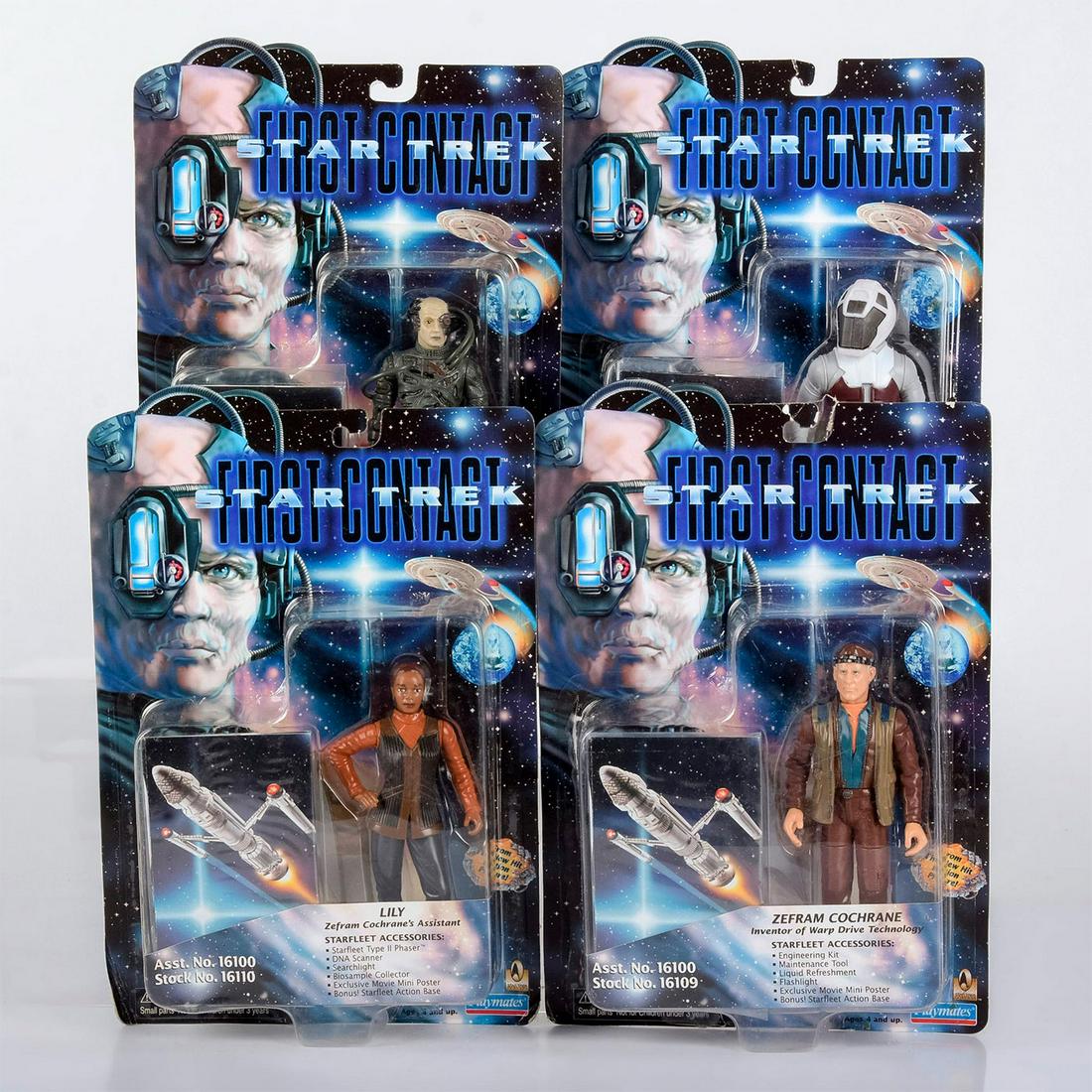 Star Trek First Contact Action Figures, Set of 4 (1 of 4)