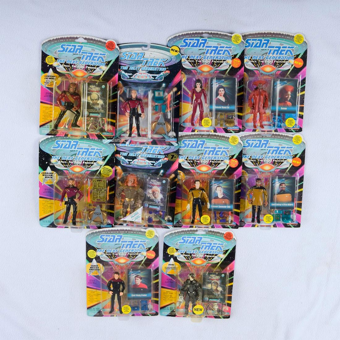 Star Trek The Next Generation Action Figures, Set Of 10 (1 of 3)