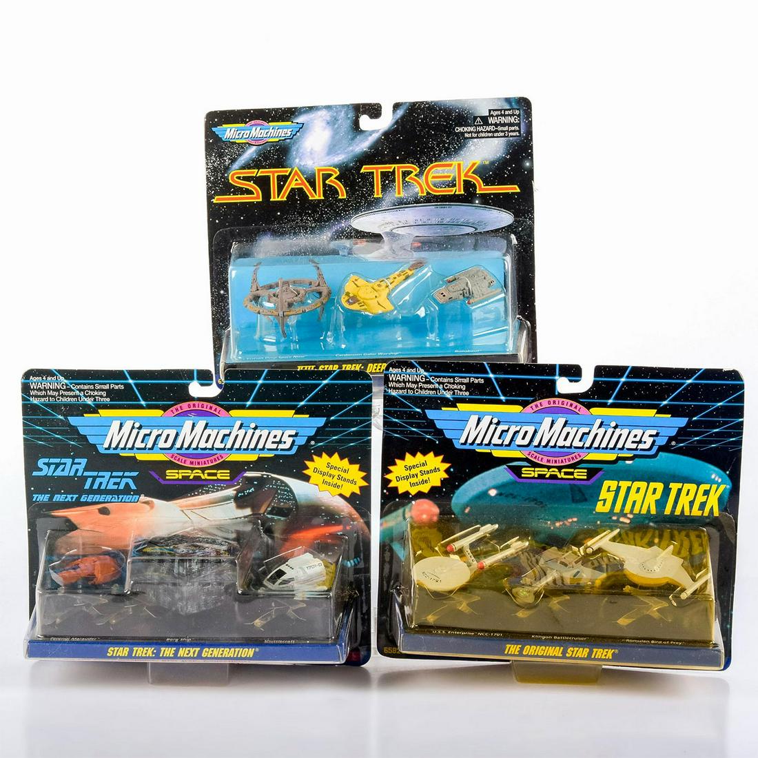 3 Piece Star Trek Micro Machines Galoob Star Fleet (1 of 3)