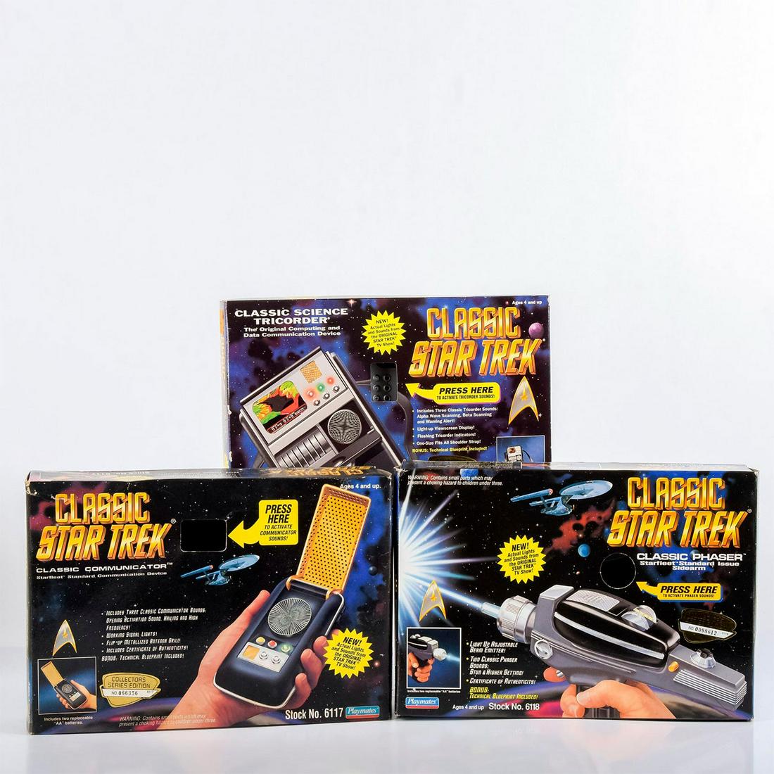 Star Trek TOS: 3 piece bundle of vintage retro handheld (1 of 3)