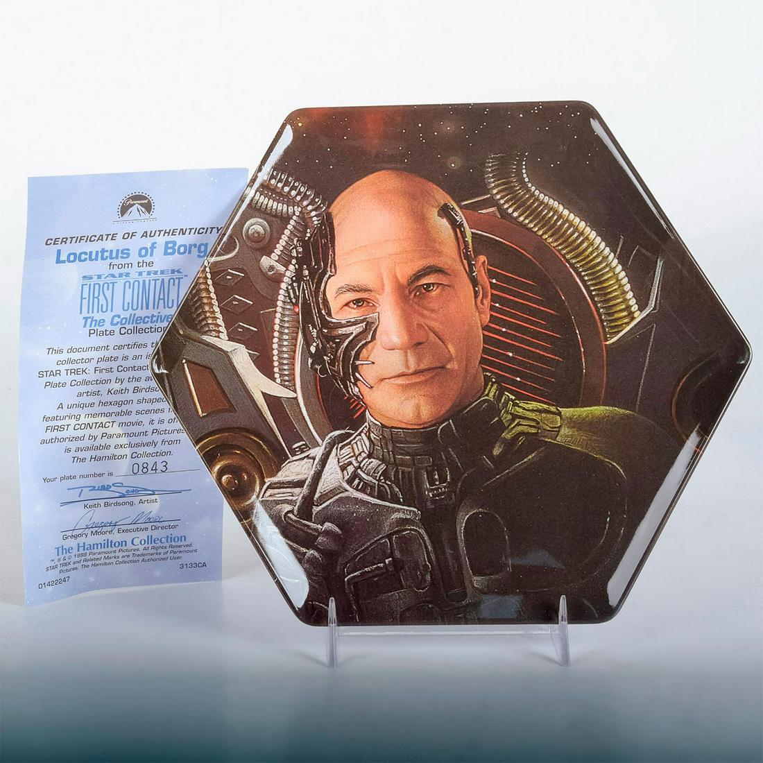 Star Trek Collector's Plate, Locutus of Borg (1 of 3)