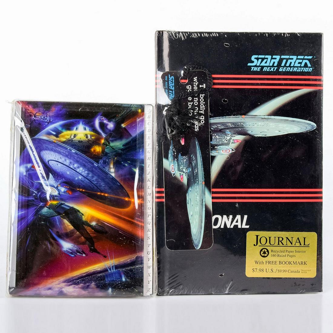 2 Star Trek Collector's Items- Address Book, TNG (1 of 3)