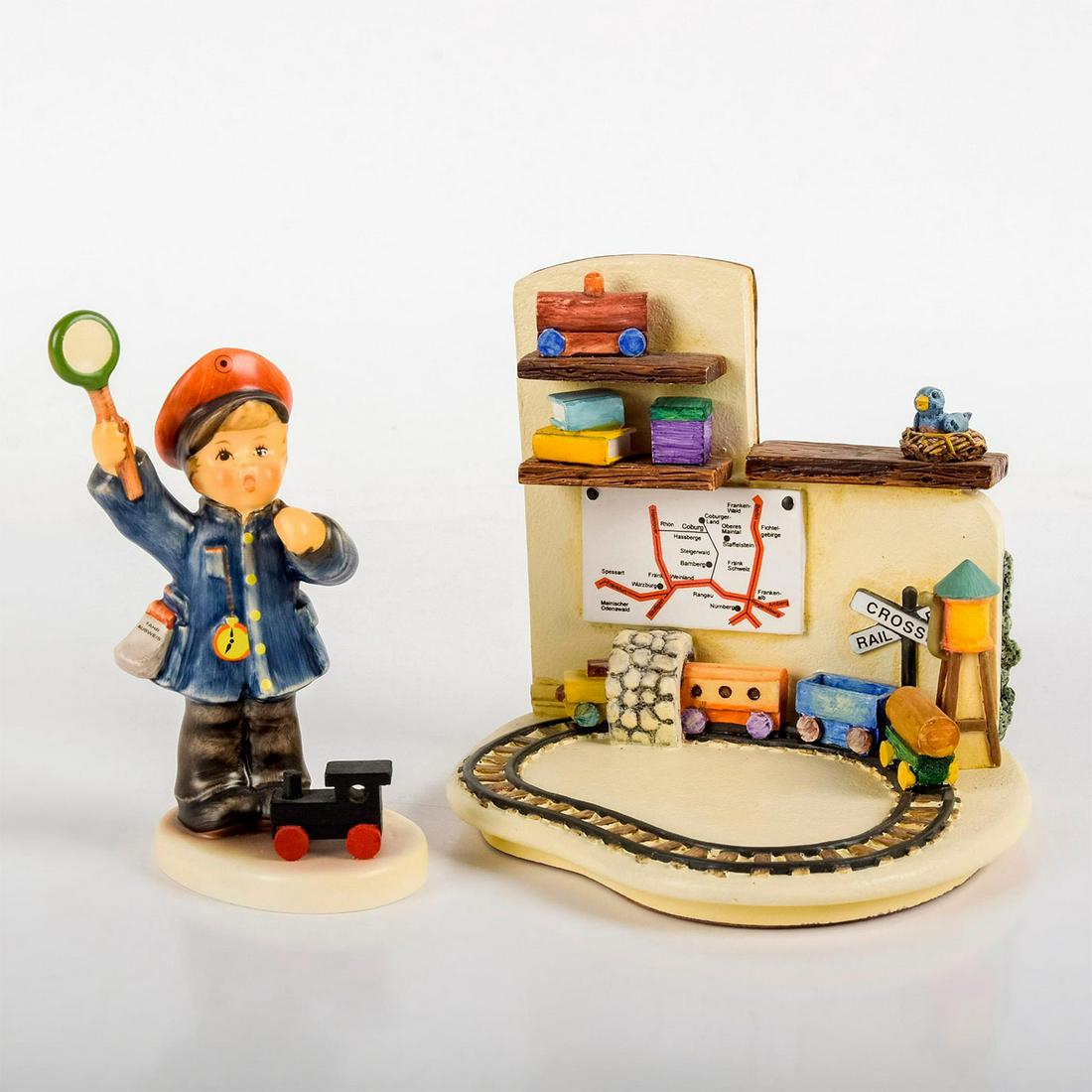 2pc Goebel Hummel Figural Set, Homeward Bound 1044D (1 of 3)