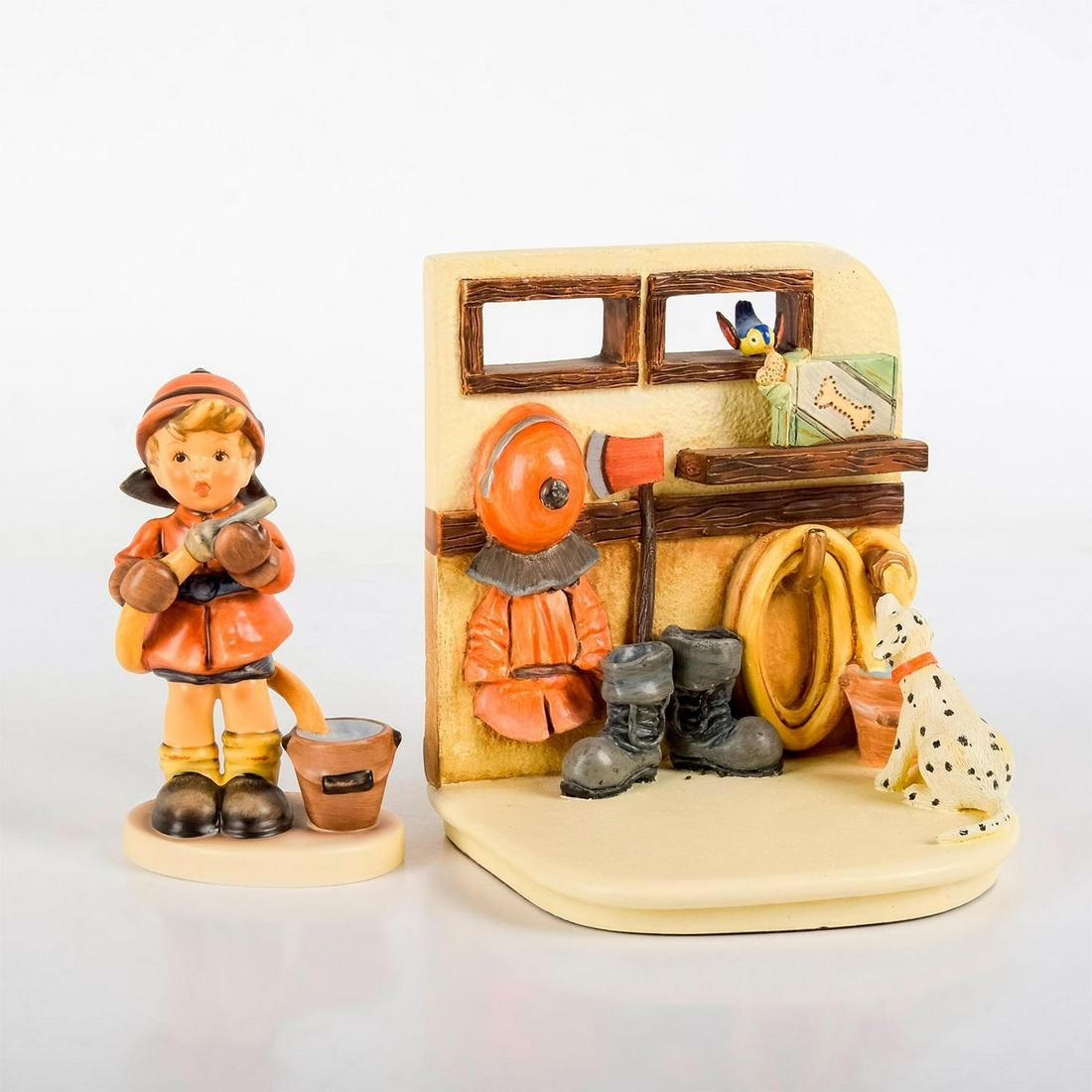 2pc Goebel Hummel Figural Set, To The Rescue 1020D (1 of 3)