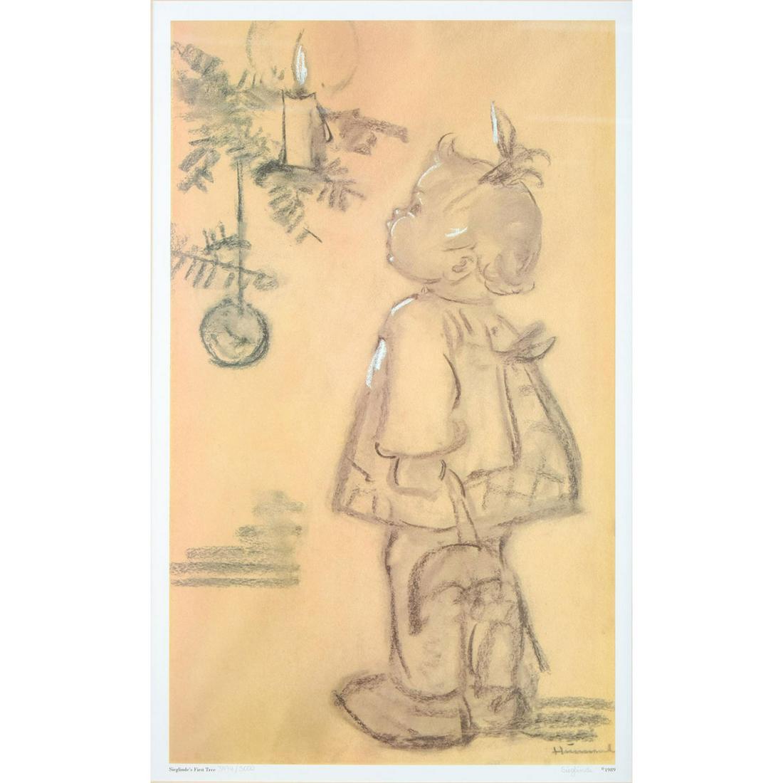 Maria Hummel (German 1909-1946) Print, Sieglindes First (1 of 4)