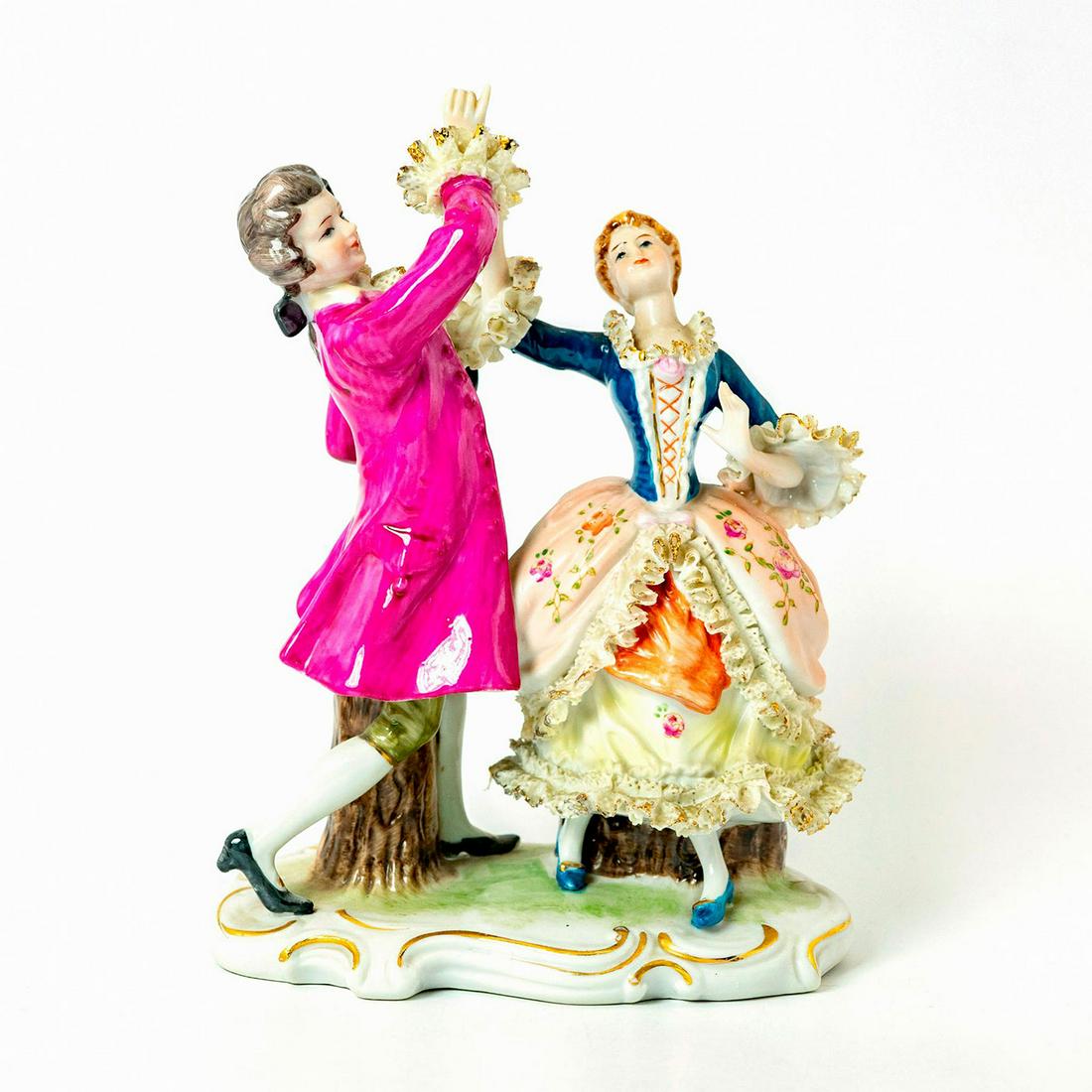 Dresden Lace Style Porcelain Figurine (1 of 3)