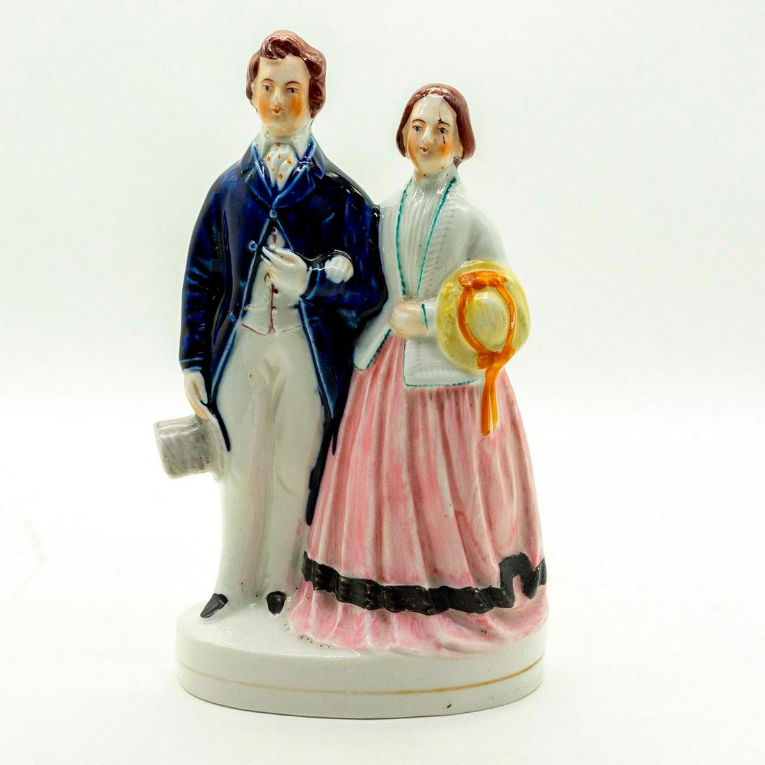 Staffordshire Style Porcelain Figurine, Husband And (1 of 7)