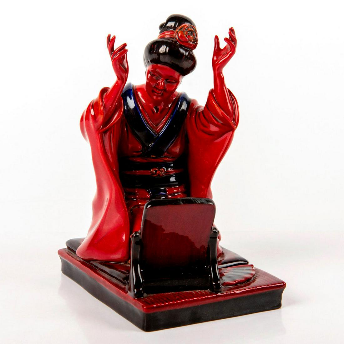 Royal Doulton Prototype Flambe Figurine, Geisha (1 of 3)