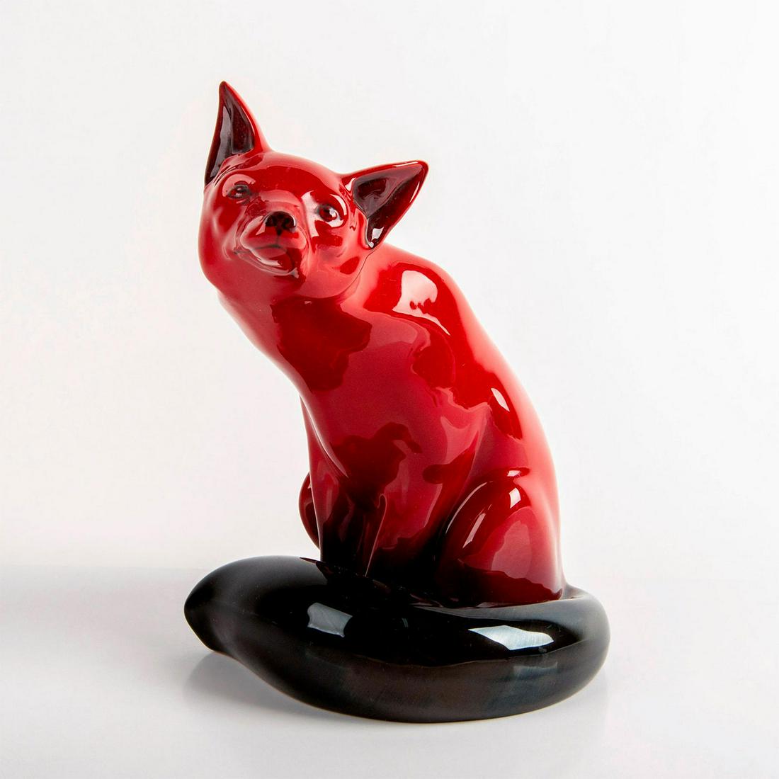Royal Doulton Flambe Figurine, Seated Fox HN130 (1 of 5)
