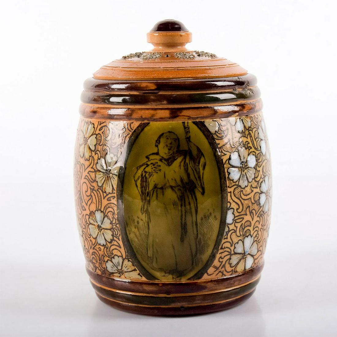 Royal Doulton Stoneware Tobacco Jar, Monks Barnebys