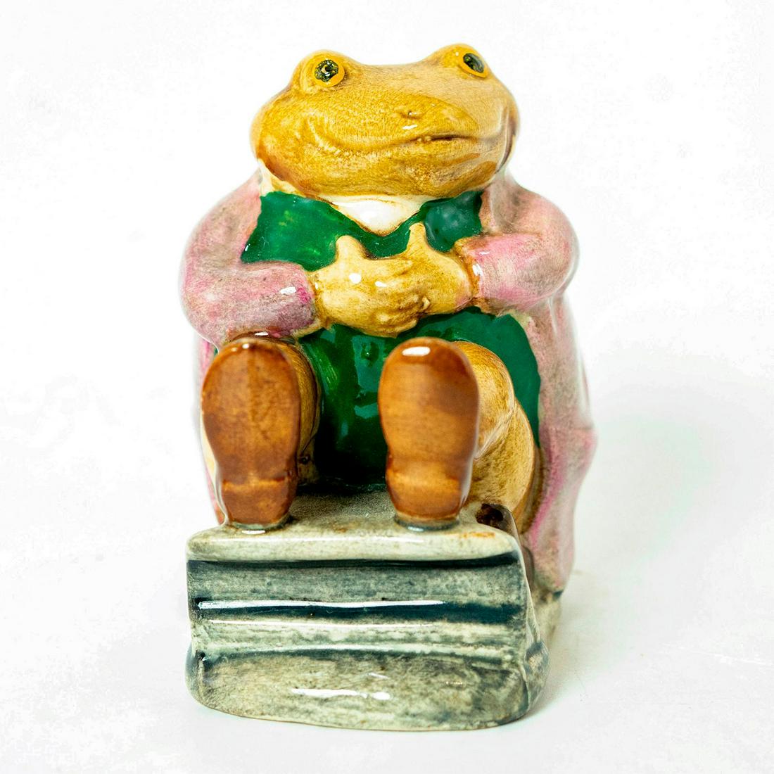 Mr. Jackson Green Toad BSWK - Beatrix Potter Figurine: Mr. Jackson Green Toad Beswick. Artist: Albert Hallam Issued: 1974 - 1974 Dimensions: 3"H Manufacturer: Beswick Country of Origin: England