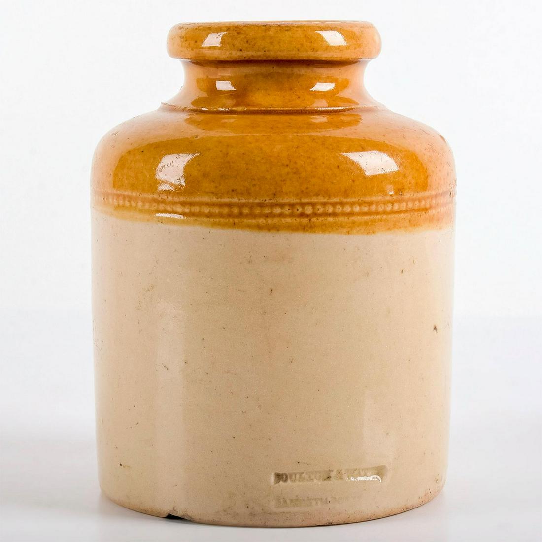 Doulton and Watts Two-toned Stoneware Bottle (1 of 4)