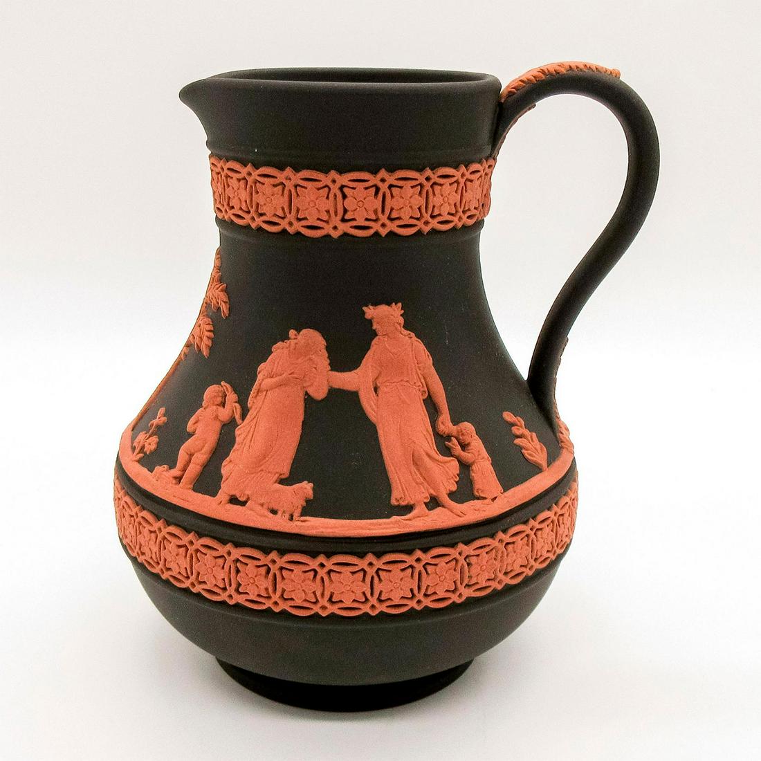 Wedgwood Black and Terracotta Jasperware Pitcher (1 of 3)