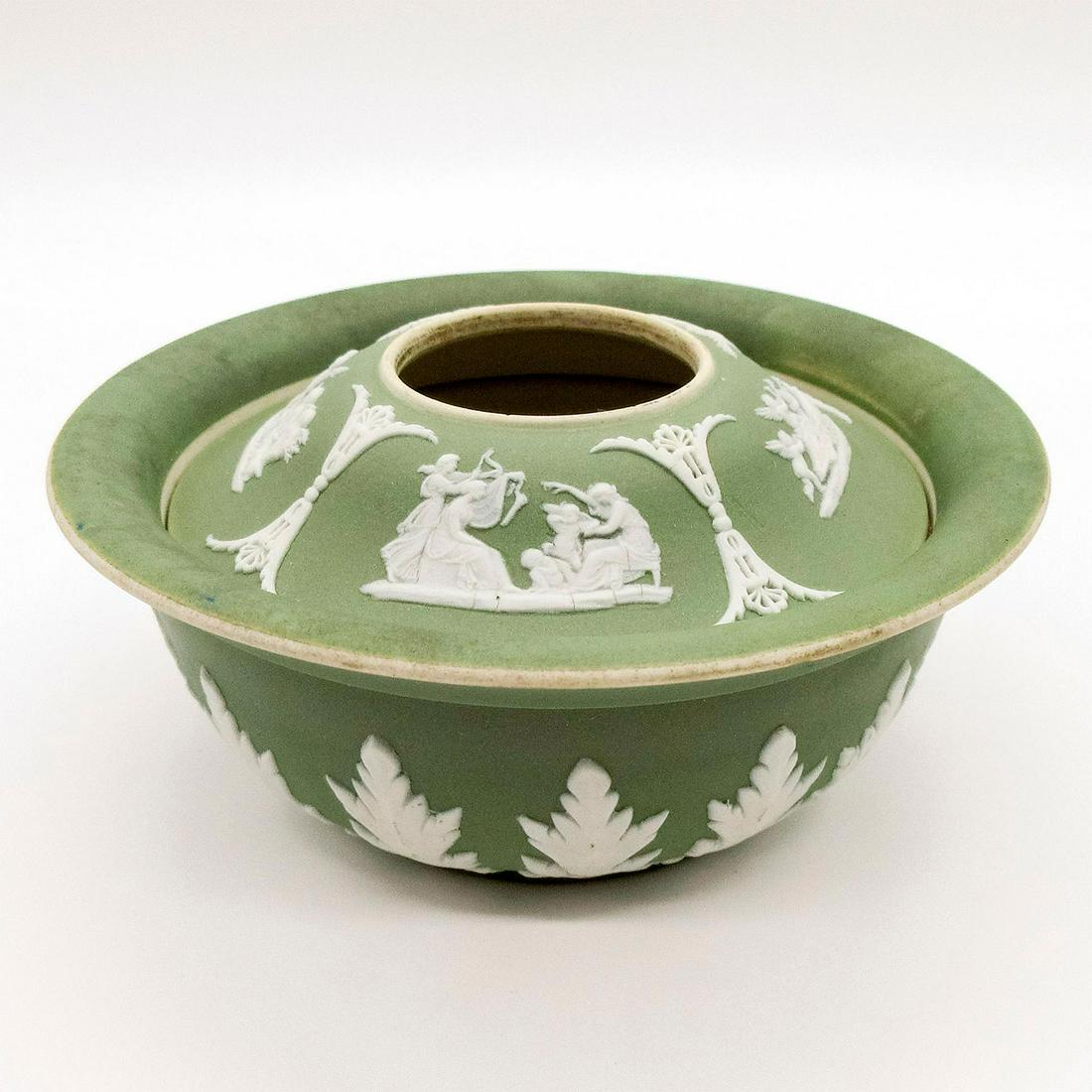 Wedgwood Green Jasperware Hair Receiver (1 of 6)