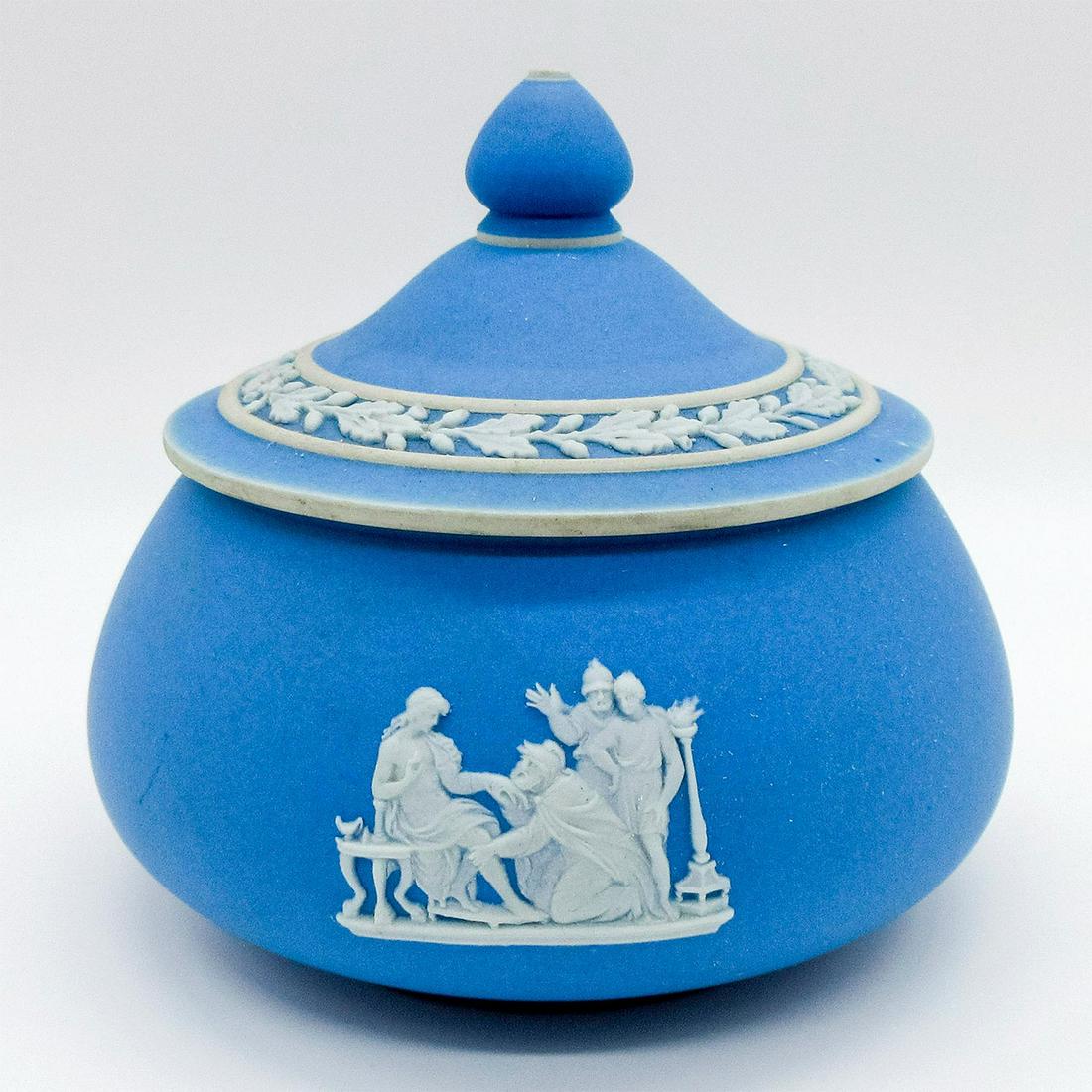 Wedgwood Lavende Blue Jasperware Lidded Candy Dish (1 of 5)