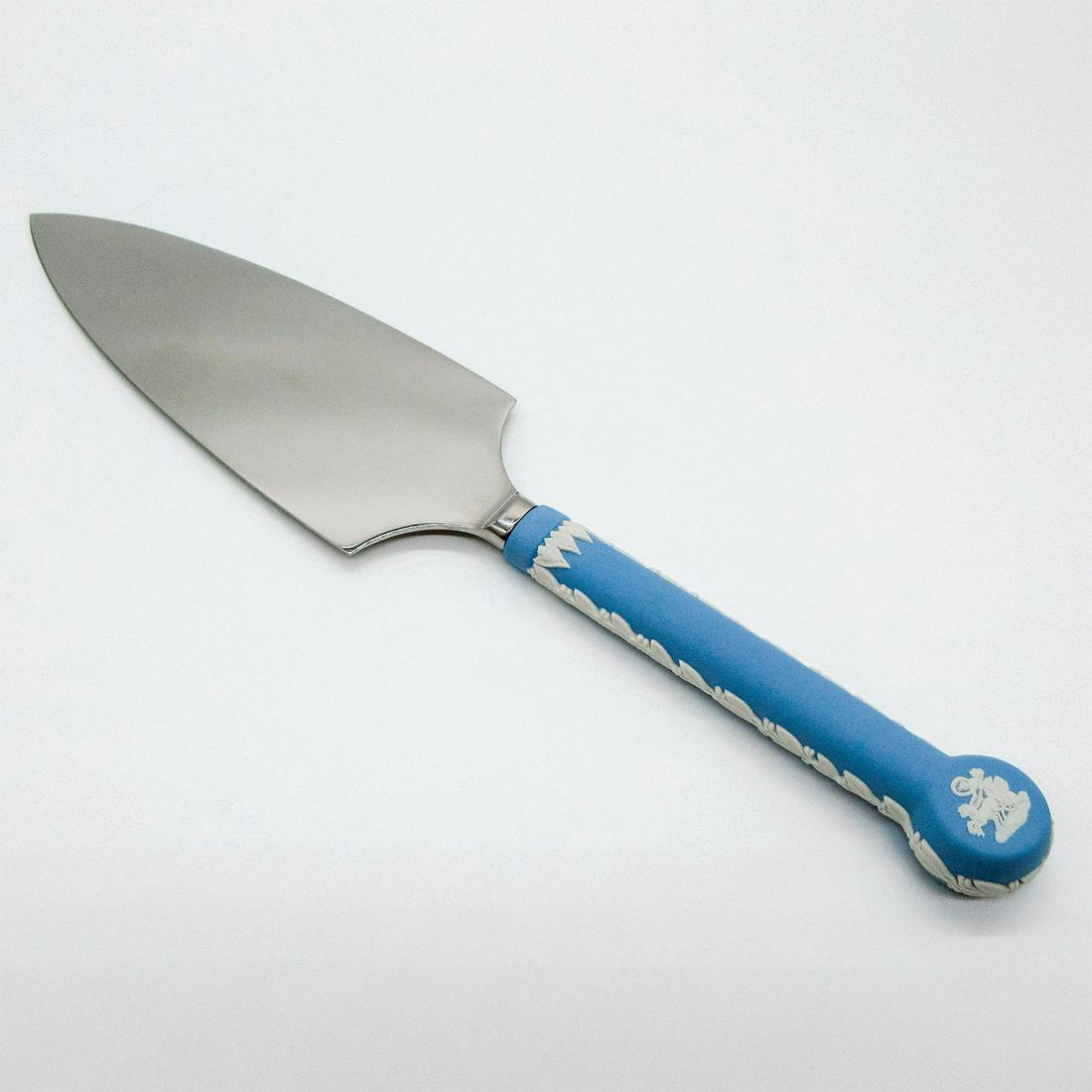 Wedgwood Pale Blue Jasperware Cake Server, Aurora (1 of 5)