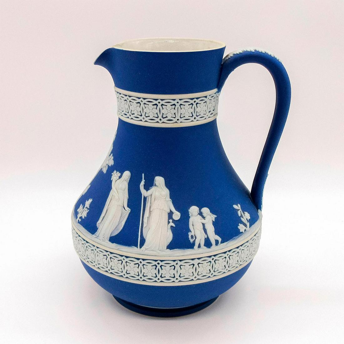 Wedgwood Portland Blue Jasperware Jug (1 of 5)