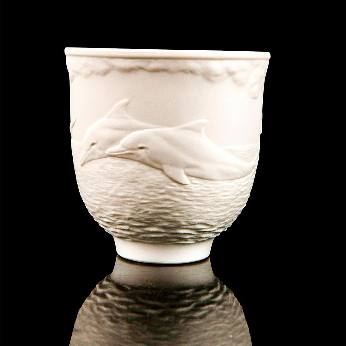 Lladro Porcelain Votive Cup, Dolphins at Play 1017658 (1 of 6)
