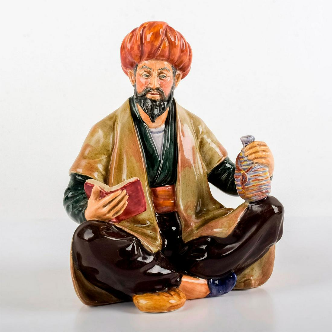 Omar Khayyam HN2247 - Royal Doulton Figurine: Middle Eastern Heritage series. Royal Doulton backstamp. Artist: Mary Nicoll Issued: 1965 - 1983 Dimensions: 6.25"H Manufacturer: Royal Doulton Country of Origin: England